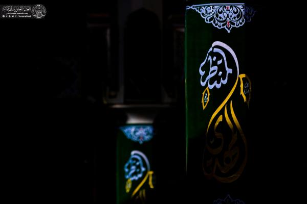 اهتزاز پرچم «یا قائم آل محمد» بر فراز گنبد حرم علوی + عکس