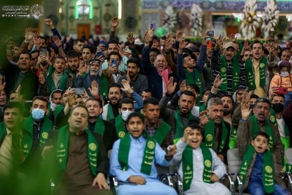 برپایی جشن نیمه شعبان در آستان مقدس علوی + عکس