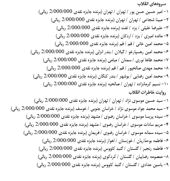 جشنواره مجازی «عطر قرآن در فجر انقلاب» به کار خود پایان داد+ اسامی برگزیدگان