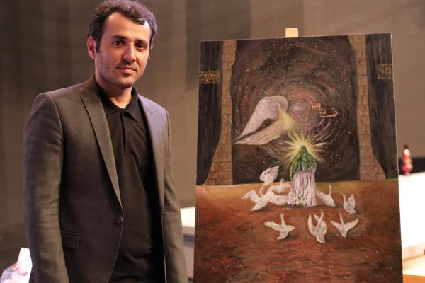 حراج تابلوی نقاشی به نیت امام علی (ع) و به نفع زنداییان جرائم غیرعمد