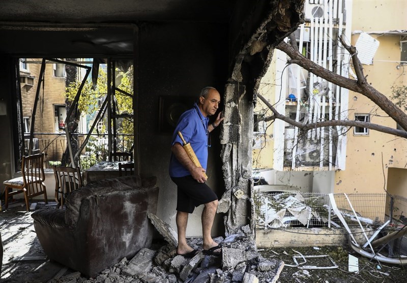 تصاویر اختصاصی گردان‌های قسام از خسارات موشکی در فلسطین اشغالی