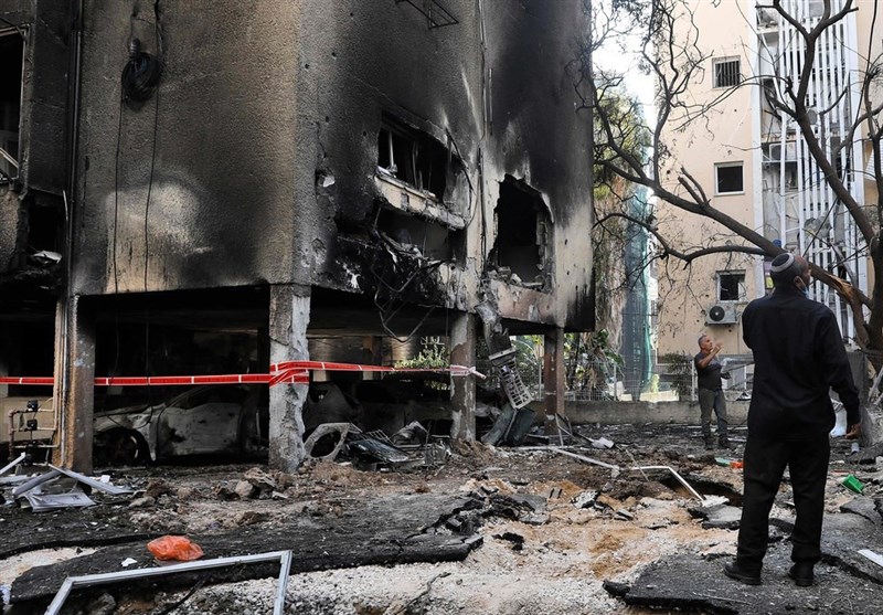 تصاویر اختصاصی گردان‌های قسام از خسارات موشکی در فلسطین اشغالی