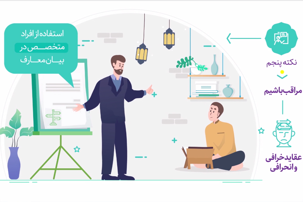 موشن‌گرافیک | چند نکته برای برپایی جلسه خانگی قرآن
