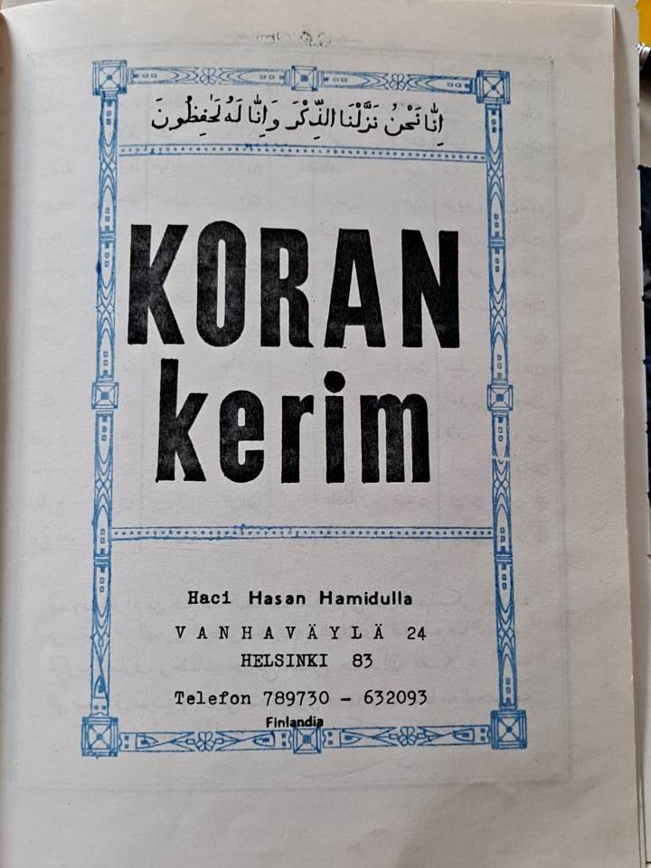 حکایت چاپ نخستین قرآن در فنلاند حکایت چاپ نخستین قرآن در فنلاند