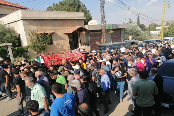 مراسم تشییع شهدای حزب‌الله در بقاع شمالی لبنان برگزار شد +عکس