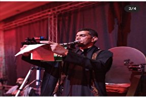 فیلم | مداحی عربی با صدای رحیم شریفی