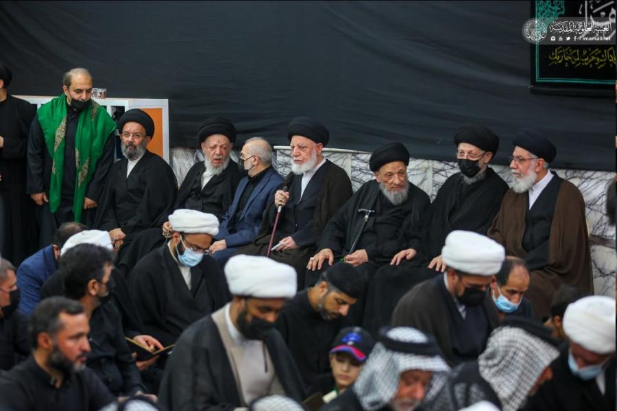 تصاویری از مراسم ترحیم آیت‌الله حکیم در حرم امام علی(ع)