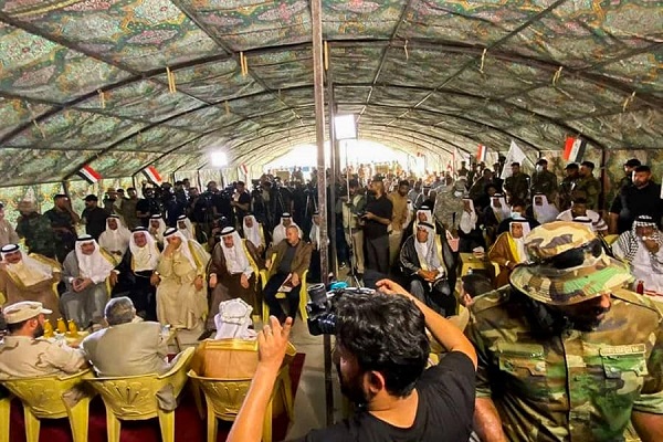 تضمین شیوخ عشائر «الطارمیه» برای همکاری اطلاعاتی با الحشد الشعبی + عکس