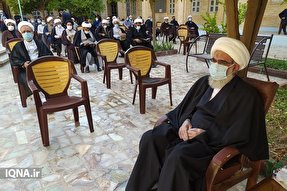 عکس | مراسم بزرگداشت آیت‌الله حسن‌زاده آملی در مدرسه علمیه بوشهر