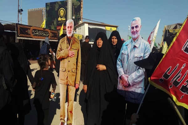 دلتنگی زائران اربعین حسینی برای سردار سلیمانی