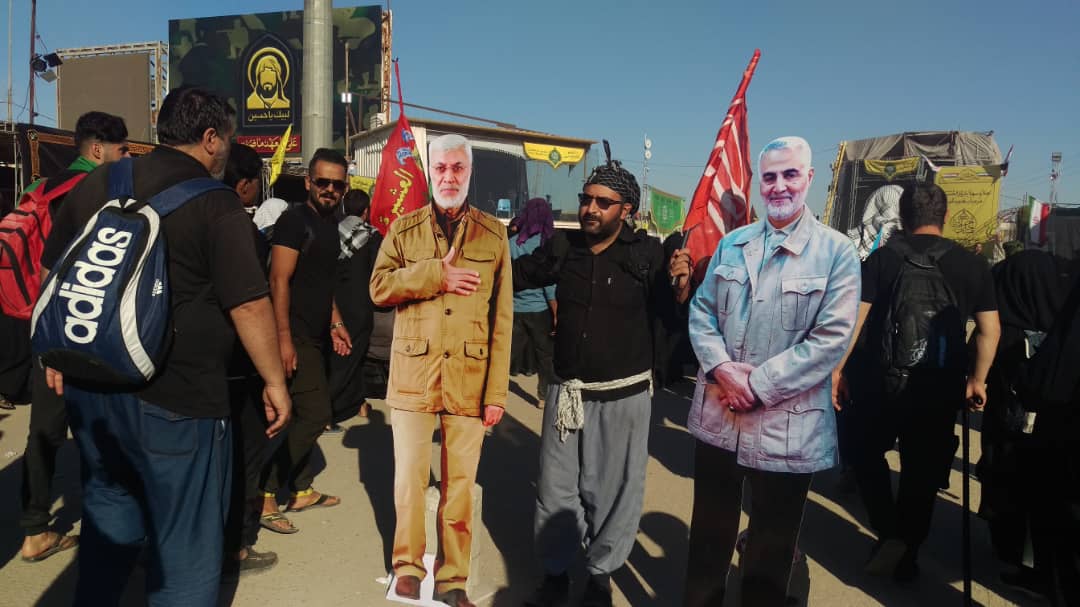 دلتنگی زائران اربعین حسینی برای سردار سلیمانی