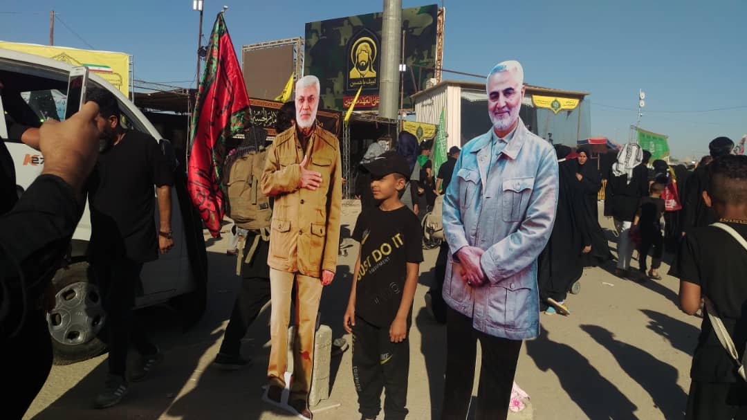 دلتنگی زائران اربعین حسینی برای سردار سلیمانی