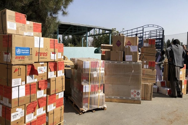 ارسال 229 تن اقلام پزشکی سازمان بهداشت جهانی به افغانستان