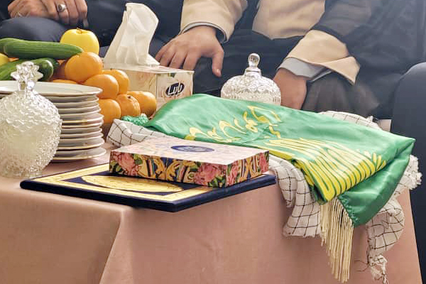 دیدار رئیس اداره تبلیغات اسلامی رباط کریم با خانواده‌ شهید ترکاشوند