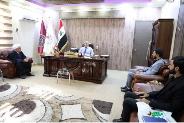 بازدید مدیران مرکز آموزش قرآن نجف اشرف از دانشگاه فنی الفرات