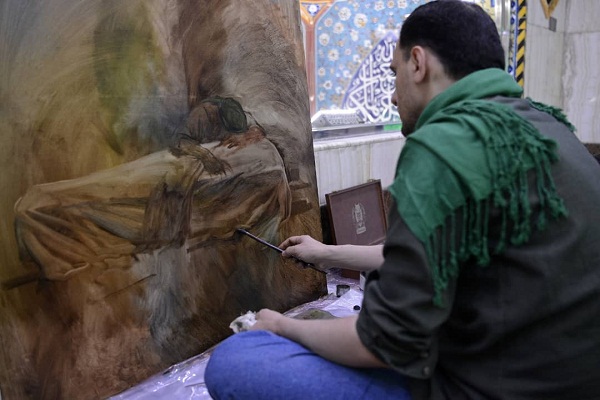 آغاز رویداد بین‌المللی فرهنگی ـ هنری «أم المقاومة» در کربلا + عکس