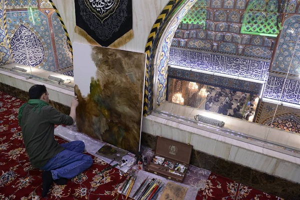 آغاز رویداد بین‌المللی فرهنگی ـ هنری «أم المقاومة» در کربلا + عکس