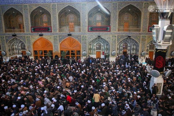 برگزاری مراسم عزاداری شهادت حضرت فاطمه (س) در مرقد مطهر حضرت علی (ع) برگزاری مراسم عزاداری شهادت حضرت فاطمه (س) در مرقد مطهر حضرت علی (ع)