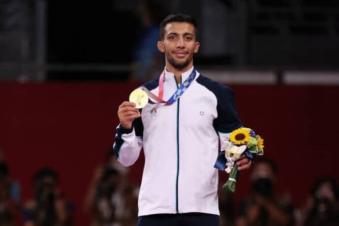 &laquo;محمدرضاگرایی&raquo; قهرمان کشتی المپیک و جهان چهره سال فضای مجازی شد