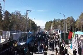 نماهنگ | حال و هوای مسیرهای منتهی به گلزار شهدای کرمان