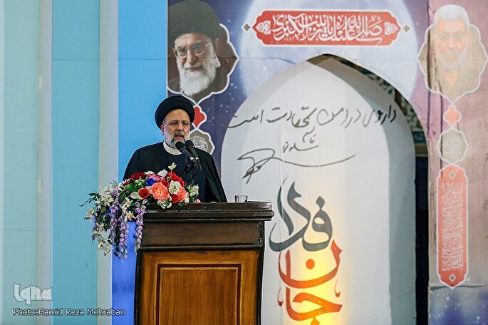 حجت‌الاسلام رئیسی مراسم سالگرد شهادت سردار سلیمانی