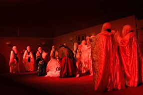 عکس | اجرای نمایش آیینی «کشتی پهلو گرفته» در کرمان