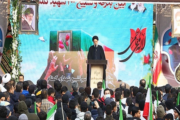 حجت‌الاسلام رئیسی مراسم تشییع شهدای گمنام