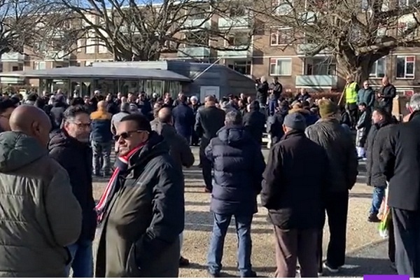 راهپیمایی معترضان به هتک حرمت قرآن کریم در هلند