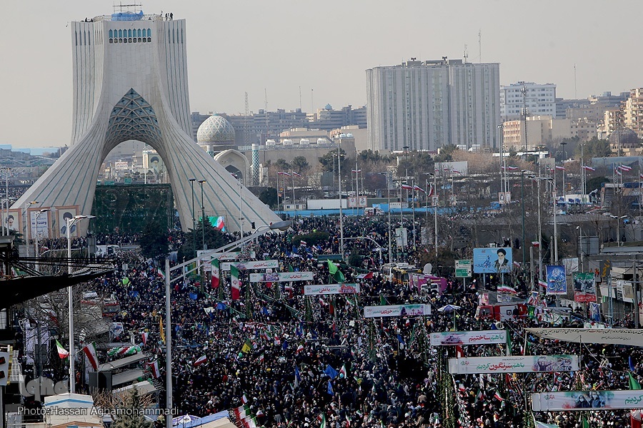 میدان آزادی در راهپیمایی 22 بهمن 1401