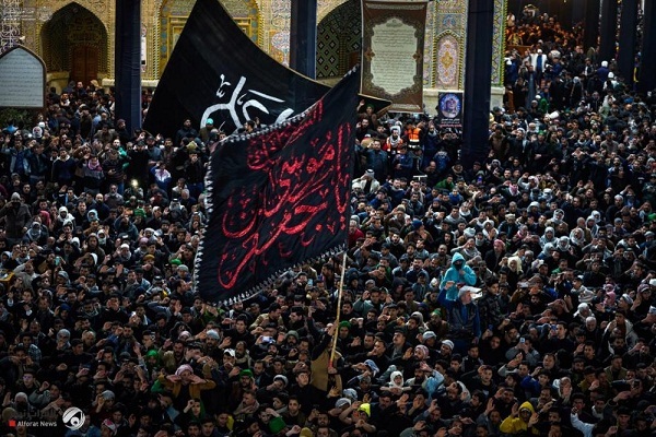 برپایی آیین سوگواری شهادت امام موسی کاظم(ع) در کاظمین + عکس