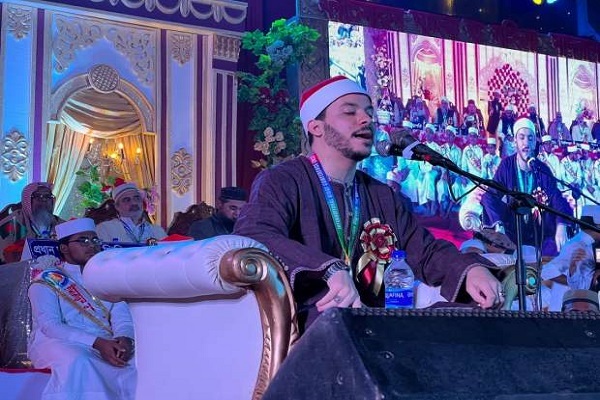 استقبال بی‌نظیر از قاری مصری در بنگلادش+ عکس