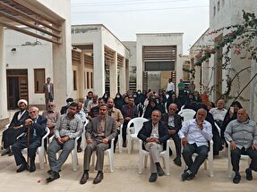 بزرگداشت کاتب «قرآن رمزدار» در محله صدف بوشهر + فیلم و عکس