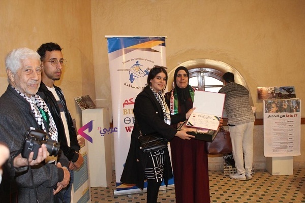 برپایی نمایشگاه هنری همبستگی با فلسطینیان در مراکش + عکس
