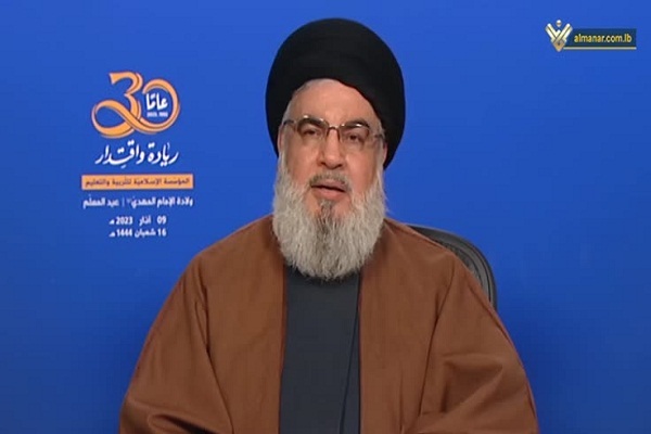 سیدحسن نصرالله: پیروزیهای سریع ضد دشمن اسرائیلی به فضل مقاومت محقق شد سیدحسن نصرالله: پیروزیهای سریع ضد دشمن اسرائیلی به فضل مقاومت محقق شد