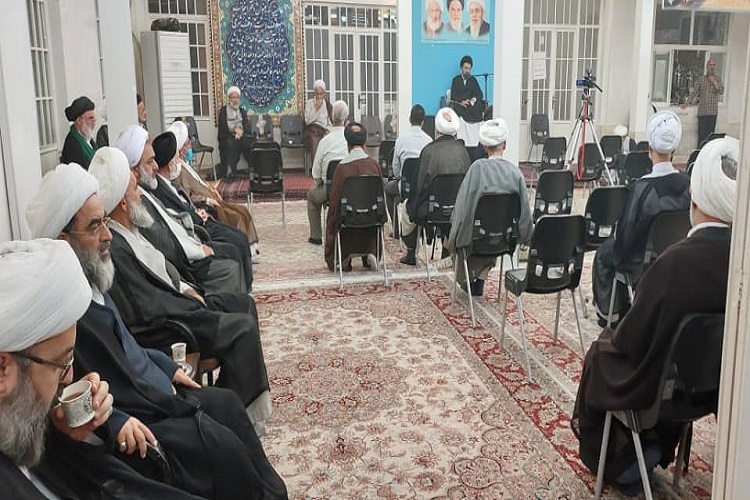 برگزاری مراسم سالروز شهادت حضرت حمزه و عبدالعظیم در دفتر آیت‌الله فاضل لنکرانی