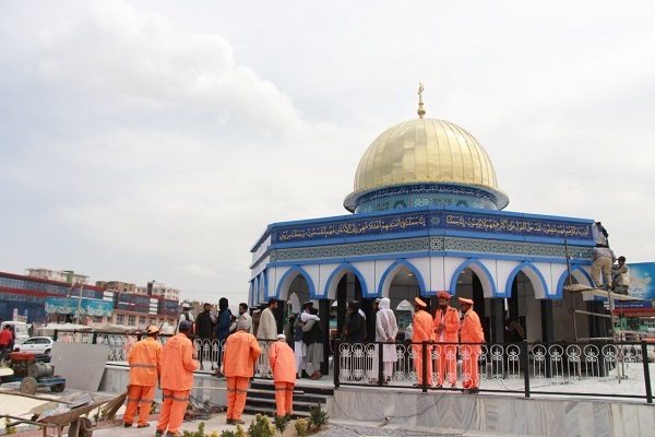 رونمایی از نماد مسجد الاقصی در پایخت افغانستان + عکس