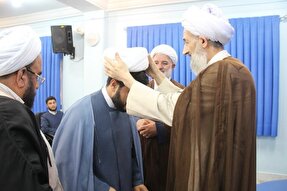 برگزاری مراسم عمامه‌گذاری در خلیل‌شهر + عکس