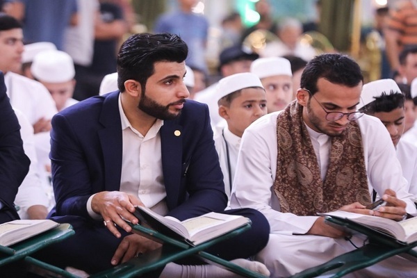 عکس | برگزاری مراسم هفتگی عرش تلاوت در صحن متبرک حرم حضرت عباس (ع)