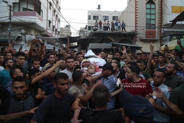 تشییع پیکر شهدای فلسطینی