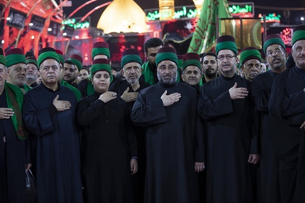 برگزاری مراسم آیینی عزاداری از سوی خادمان سادات حرمین کربلا برگزاری مراسم آیینی عزاداری از سوی خادمان سادات حرمین کربلا