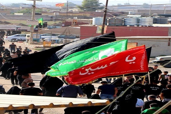 راهپیمایی عاشورایی در منطقه سنینشین موصل عراق راهپیمایی عاشورایی در منطقه سنینشین موصل عراق