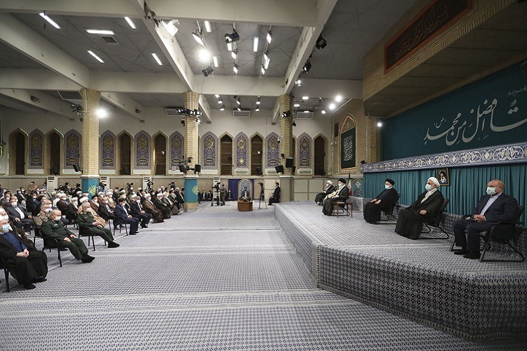 دیدار مسئولان نظام و میهمانان کنفرانس وحدت اسلامى‌ با رهبر انقلاب