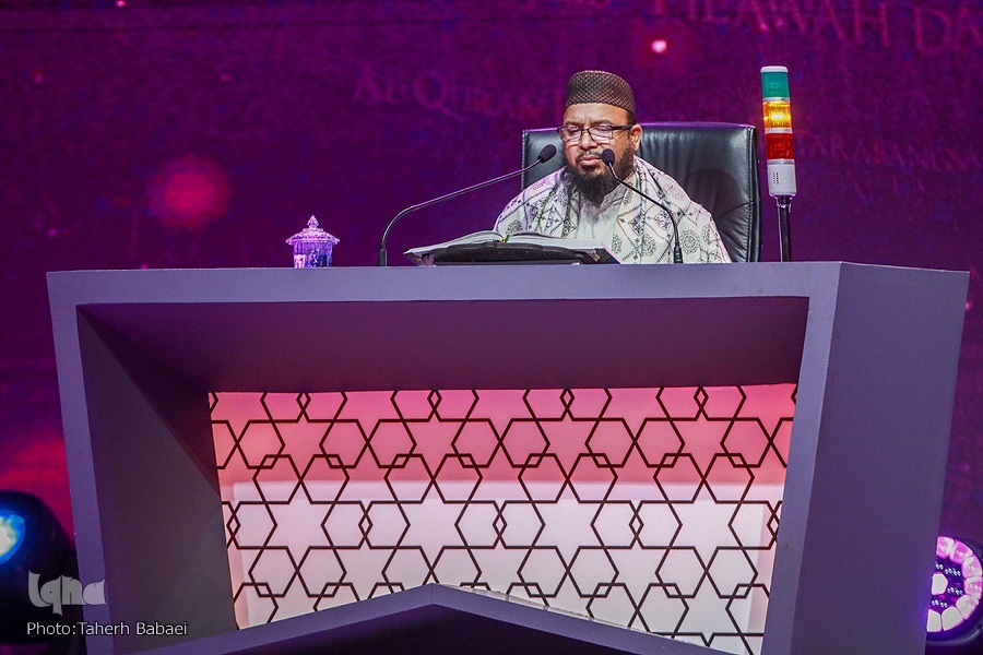 محمد مزمل حسین نماینده کانادا حضور هیئت قرآنی ایران در سومین شب رویداد بزرگ مالزی