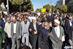 عکس | راهپیمایی مردم بوئین‌زهرا در روز ۱۳ آبان