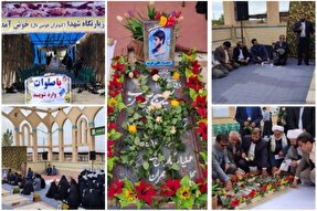 موکب «راهیان ققنوس دفاع مقدس» در روستای روح‌آباد افتتاح شد