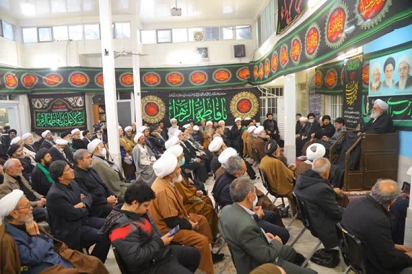 مراسم اولین سال درگذشت همسر آیت‌الله فاضل لنکرانی(ره) برگزار شد