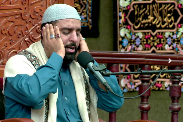 فیلم | تلاوت قاری عراقی در حضور پاپ فیلم | تلاوت قاری عراقی در حضور پاپ