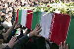 تشییع پیکر 5 شهید گمنام دفاع مقدس در هرمزگان