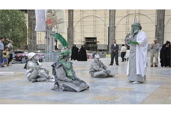 اجرای زندگینامه شهدای هسته‌ای در بخش هنرهای دینی نمایشگاه قرآن