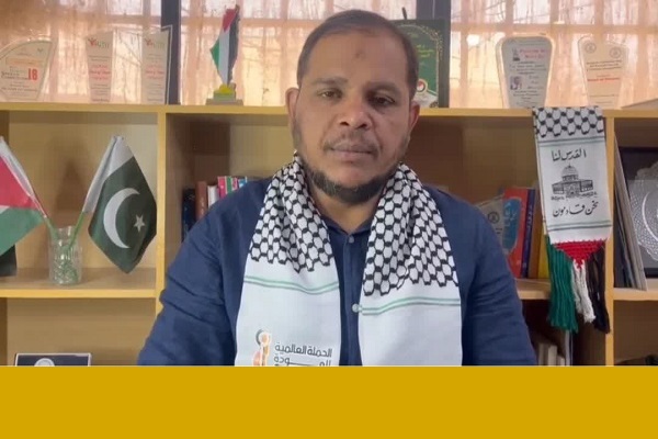 صابر کربلایی رئیس بنیاد فلسطین در پاکستان